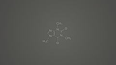 Minimalistic caffeine molecule chemistry