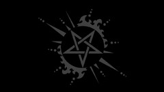 Minimalistic dark pentagram