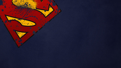 Minimalistic dc comics superman