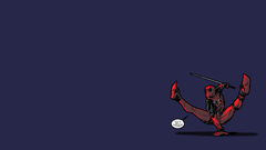 Minimalistic Deadpool Wade Wilson