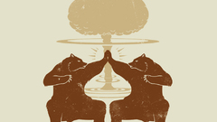 Minimalistic explosions high five