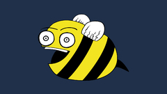 Minimalistic funny bees