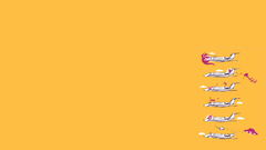 Minimalistic funny jet aircraft