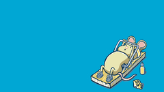 Minimalistic funny workout mice