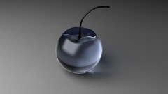 Minimalistic glass cherries glass