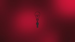 Minimalistic idea light bulbs