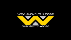 Minimalistic logos alien corporations