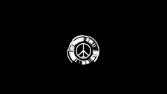 Minimalistic peace sign