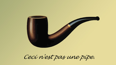 Minimalistic pipes Rene Magritte