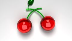 Minimalistic red fruits food