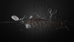 Minimalistic text scissors cups