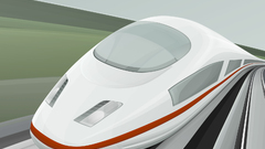 Minimalistic trains artwork vehicles