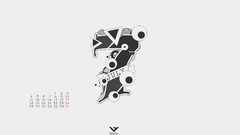 Minimalistic Typography deviantart Calendar