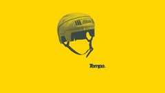 Minimalistic yellow dubstep helmets