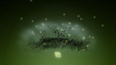 Mint Garden Green abstract