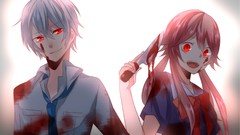 Mirai nikki gasai yuno Simple Background Akise Aru