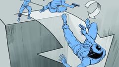 Mirrors edge jump turn