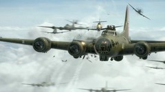 Mission bomber airplanes World War II B-17 Flying Fortress