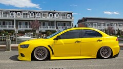 Mitsubishi Lancer Evo X mitsubishi lancer Car yellow cars