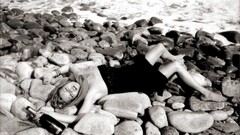 Models fashion rocks stones