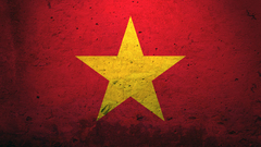 Modern flag New vietnam