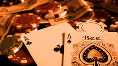 Money ace poker chips