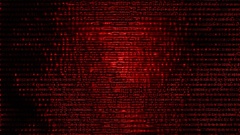 Monkey puzzle abstract red