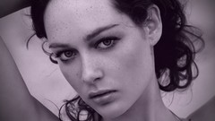 Monochrome Actress brunettes Italian Cristiana Capotondi