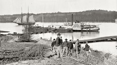 Monochrome American Civil War old west