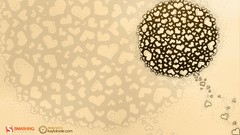 Monochrome backgrounds Hearts Smashing