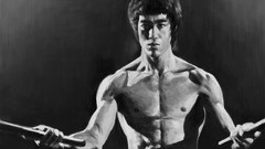 Monochrome Bruce Lee Enter the Dragon