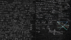 Monochrome chalkboards equation