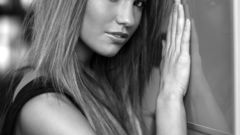 Monochrome faces greyscale woman