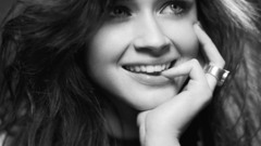 Monochrome faces portraits fingers