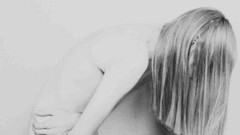 Monochrome upscaled androgyne