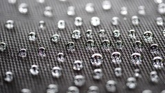 Monochrome water drops tilt-shift