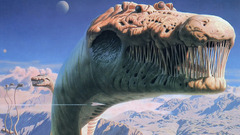 Monsters artwork blue oyster