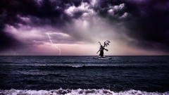 Monsters Cthulhu Kraken Lightning