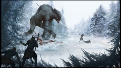 Monsters fight artwork fantasy art Hideyoshi Ruwwe