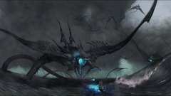 Monsters flying storm ships