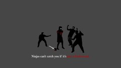 Monty Python and the Holy Grail funny minimalistic ninjas 