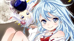 Moon Anime anime girls blue eyes touwa erio denpa onna to 