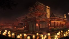 Moon Japanese festival japanese lantern