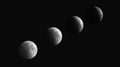 Moon outer space lunar eclipse