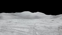 Moon panorama landing Apollo site multiscreen Moon Landing