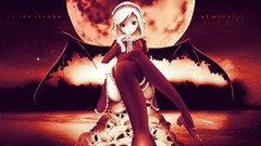 Moon short hair thigh