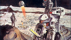 Moon Space walk spaceman