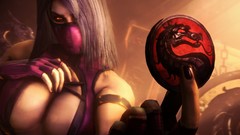 Mortal Kombat cleavage Mortal Kombat logo Mileena