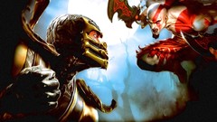 Mortal Kombat fans kratos scorpions battles Scorpio fantasy art