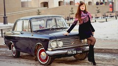 Moscow cars Russian legs Moskvich